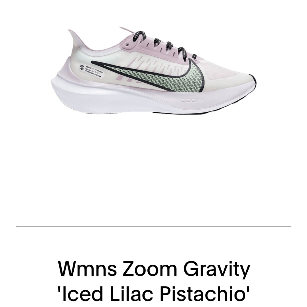 Womens zoom gravity iced lilac pistachio size 9 no box good condition